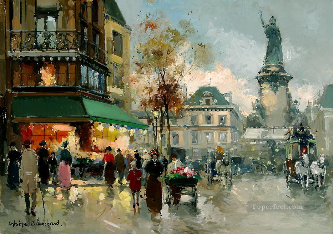 AB place de la republic 1 Paris Oil Paintings